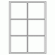 425 - Label Size 95mm x 93mm - 6 labels per sheet